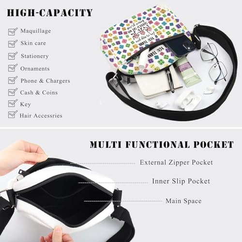 BDPWSS Bunco Crossbody Bag Bunco Gambling Lover Gift If You Think I'm Crazy You Should See My Bunco Group Bunco Night Gift4