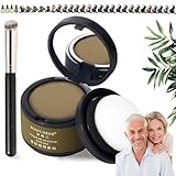 Maycheer Hairline Powder for Women, May Cheer Pang Pang Hair Powder, 30 Colors Maycheer Magic Root Cover up, Hair Powder for Gray Hair Coverage with Mirror and Cushion (#27 Misty green)