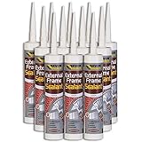 12X Everbuild White External & Internal Acrylic Frame Sealant - 310ml
