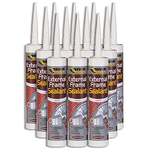 12X Everbuild White External & Internal Acrylic Frame Sealant - 310ml