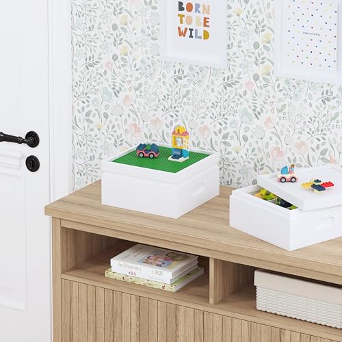 Utex Buildable Cubby Storage With Building Baseplate Lid For Lego thumb #4
