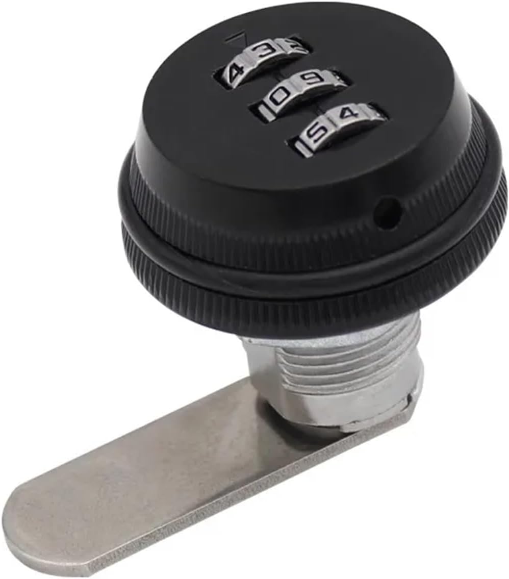 Circular Password Lock MS6018-20 Chest Of Drawers Door Lock MS103-3 Control Cabinet Lock Distribution Box Password Lock Cylinder 1Pcs(3)