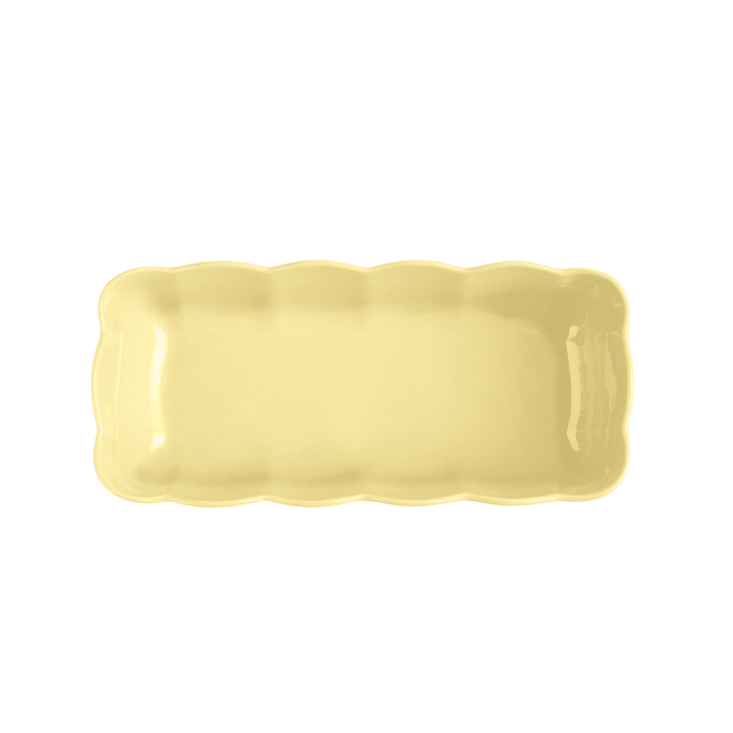 Emile Henry Moule à Cake Madeleine – Céramique Haute Résistance – Cuisson Homogène – Coloris Jaune Vanille – Fabriqué en France