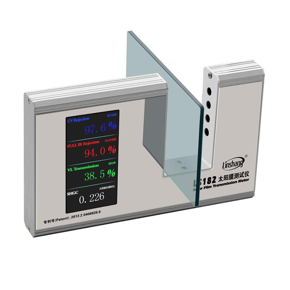 LS182 Solar Film Transmission Meter LCD Dispaly SHGC Window Energy Meter with UV Full IR Visible Light Transmittance