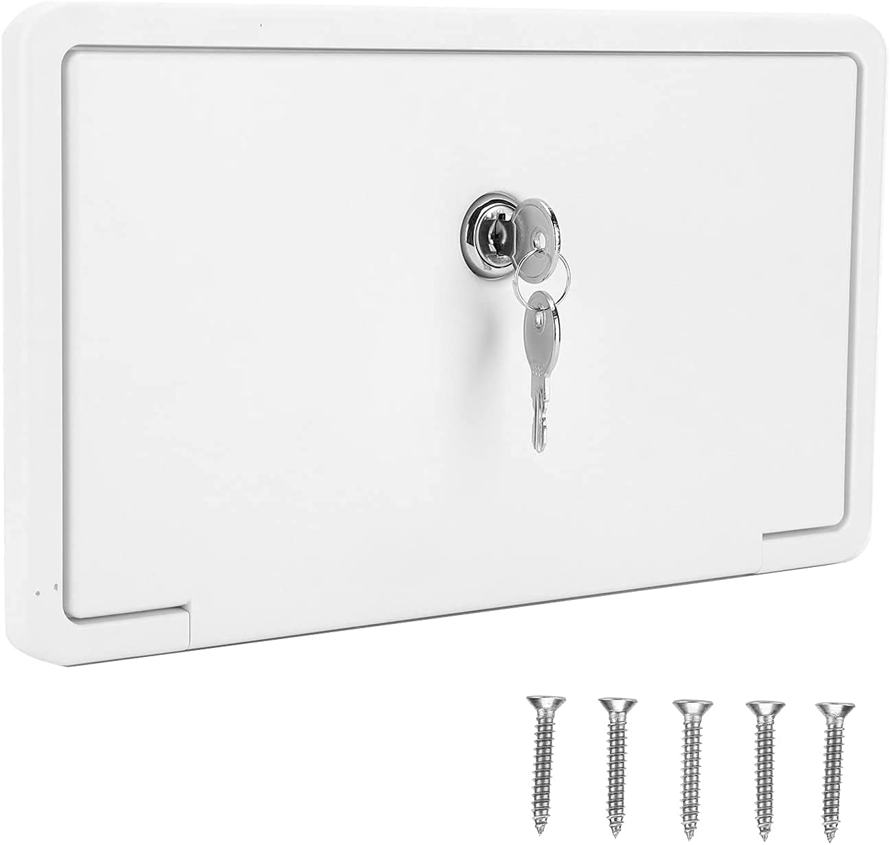 Zatrzask z przyciskiem, zamki krzywkowe, właz kempingowy 231 x 118 mm, osłona kabla elektrycznego do kampera z zamkiem/małymi drzwiami, zewnętrzne zasilanie elektryczne do łodzi, przyczepy kempingowej