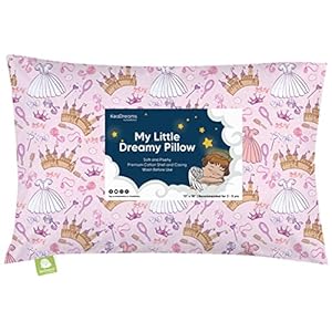 Toddler Pillow with Pillowcase – 13×18 My Little Dreamy Pillow – Organic Cotton Toddler Pillows for Sleeping, Kids…