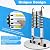 Wolec Telescoping Ladder 16.5FT, Aluminum Portable Extension Ladder w/Hooks, Stabilizers& Wheels, Heavy Duty 330lbs Max Capacity, Collapsible Telescopic Ladder for Rv, Roof, Attic, Outdoor -Silver
