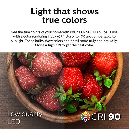 Philips LED Flicker-Free A19 Light Bulb, EyeComfort Technology, Dimmable Warm Glow Effect, 450 Lumen, 2700-2200K, 5W=40W, E26 Base, Title 20 Certified, 8-Pack by Philips LED - Image 6