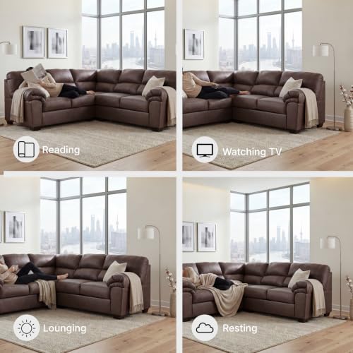 Image of Signature Design by Ashley 2-Piece Faux Leather Sectional Sofa, WalkerPoint
