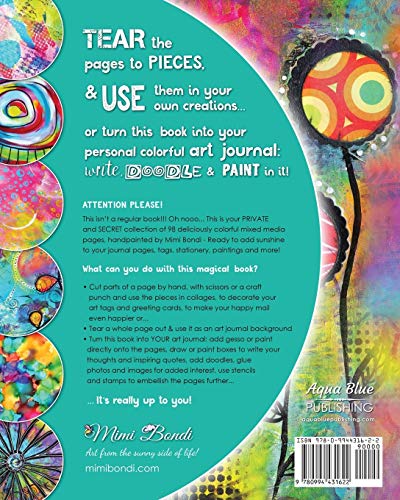 Secret Stash! Mixed Media Backgrounds: 98 painted pages to use in your own creations! (Secret Stash Mixed Media Collage Paper) - Image 2