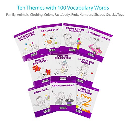 image for French for Kids: 10 First Reader Books with Online Audio and 100 Vocab