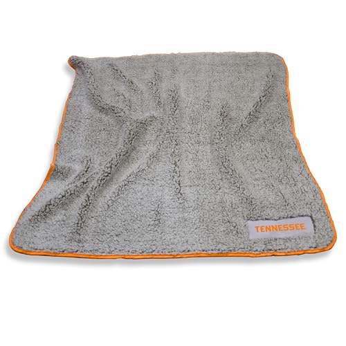 Logo Brands NCAA Tennessee Volunteers Frosty Fleece Throw Blanket (50" x 60") – Soft Sherpa Material with Team Logo, Team Color Trim