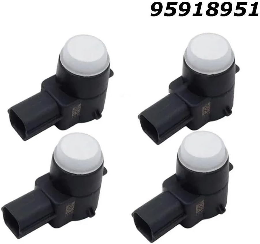 駐車場センサー 4個入り ホワイトカラー 95918951 PDCバックアップリバースパーキングディスタンスコントロールセンサー G