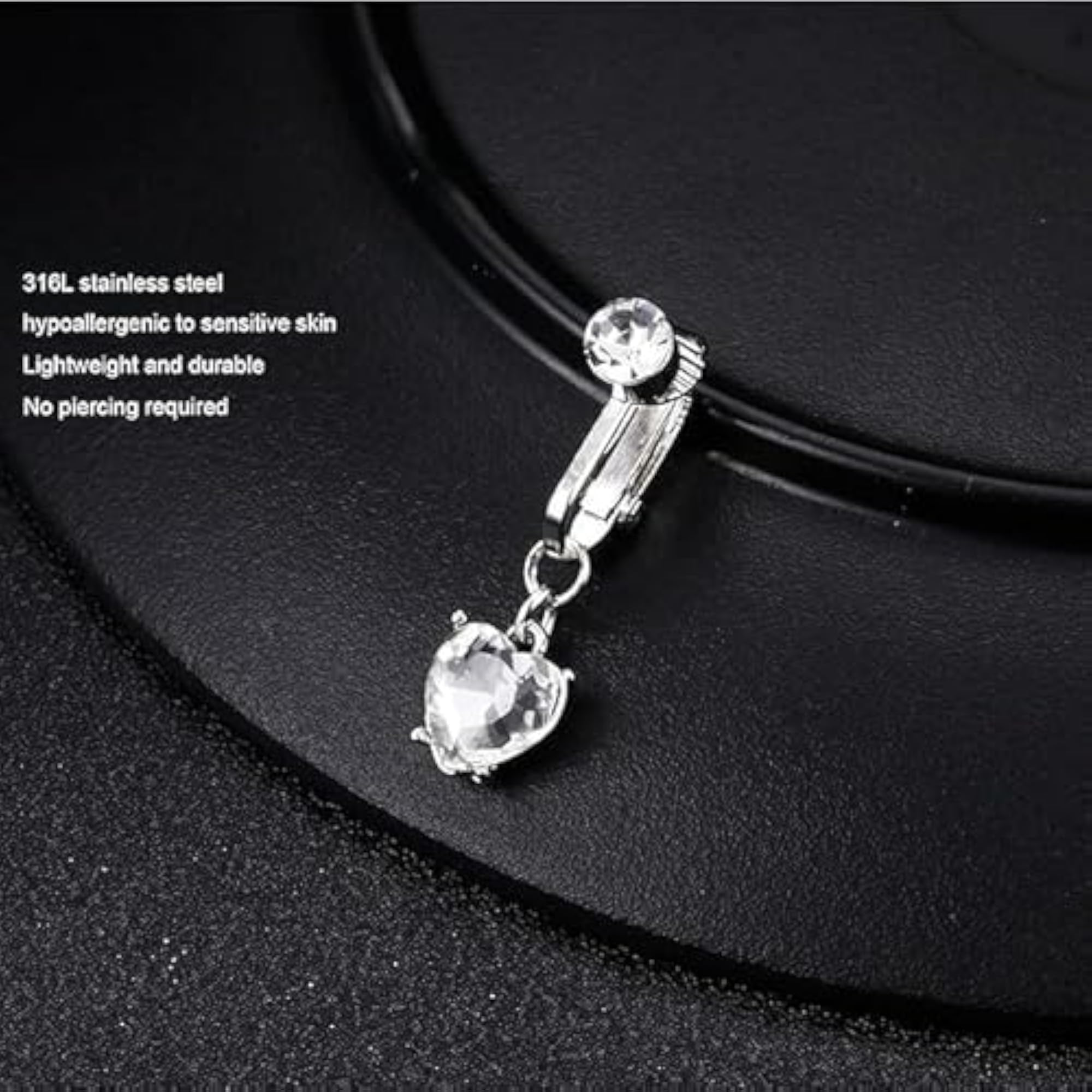Women's Stainless Steel Belly Button Ring, Hypoallergenic