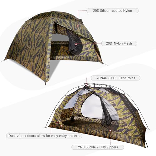 Carpa para camping ultraligera Hill Zero para 2 personas miniatura 4