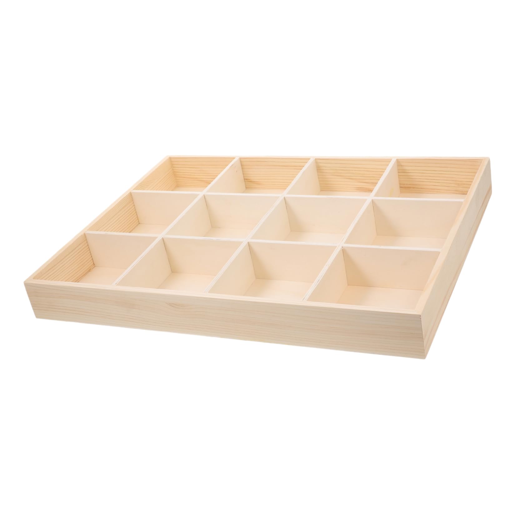 Gadpiparty Organizer Box in Legno per Trucchi e Gioielli, Porta Oggetti da Scrivania Scomparti Multipli, Display Box per Ufficio