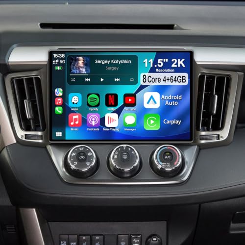 11.5" QLED Plug-and-Play RAV4 Head Unit