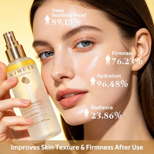 KIMUSE White Truffle Spray Serum, Vegan Skin Care, Deep Hydrating Face Mist, All In One Mist, Korean Skin Care Face Serum Spray, Glow Serum for Radiant Skin, Firming (3.38 fl oz.)