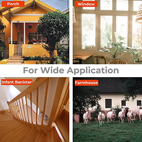 Tpohh Aluminum Alloy Security Automatic Window Gate Lock Spring Bounce Door Bolt Latch, Black 1 Pcs #TOP4