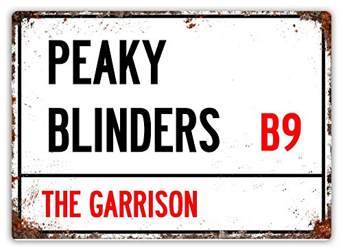Peaky blinders tv show inspired vintage wall tin plaque 20x15cm