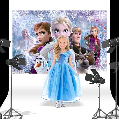Fondo Fotográfico Banner Frozen para Fiesta Infantil 1Pcs miniatura 4