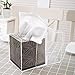 MyGift Facial Tissue Dispenser Box, Square Clear Acrylic Napkin Cube Holder with Easy Slide Out Cover for Bathroom, Office Tabletop