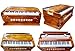 Harmonium, Maanvish Professional Harmonium Standard,Double reeds, 3 1/4 octaves, 9 stops, 4 extra notes, Padded Bag
