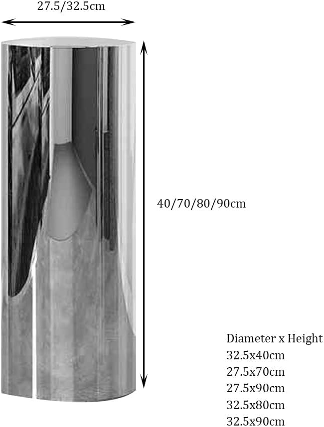 Gold Metal Pedestal Stand - 27.5x70cm Decorative Cylinder Sculpture Display Pillars for Weddings, Art Exhibitions, Stackable Event Decor, Modern Centerpieces