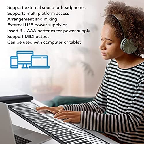 ASHATA Piano à Main, Clavier Portable Pliable avec Pédale 61 Touches, Cadeaux de Musique pour Femmes Hommes Filles… - Les Beatles, Paul McCartney, John Lennon, RIngo Starr, George Harrison ASHATA Piano à Main, Clavier Portable Pliable avec Pédale 61 Touches, Cadeaux de Musique pour Femmes Hommes Filles… – Image 4