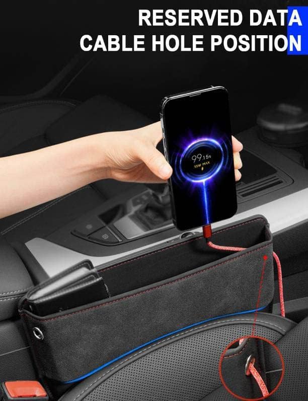 ZXFENG Remplisseur D'Espace Siège Auto Renault 5 EV Clio 3/5 Portes Alpine A110 - Boîte Rangement Latérale Multifonction Pratique