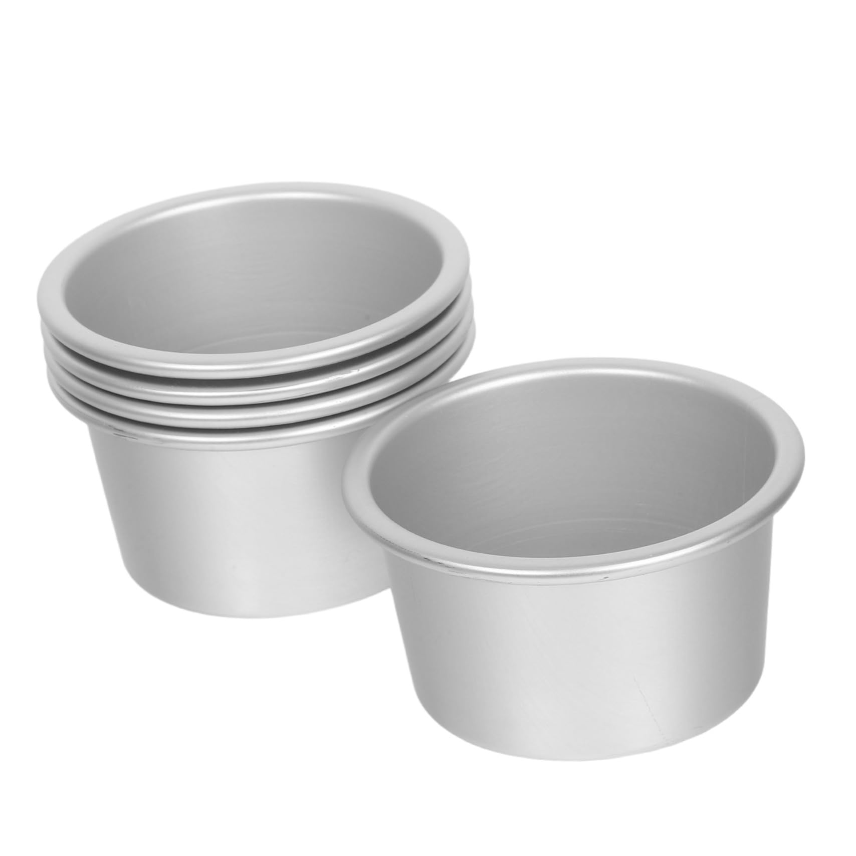 ABOOFAN 20 Pièces Moule à gâteau en aluminium moules à pâtisserie en métal tasses à cupcakes manche alliage d'aluminium