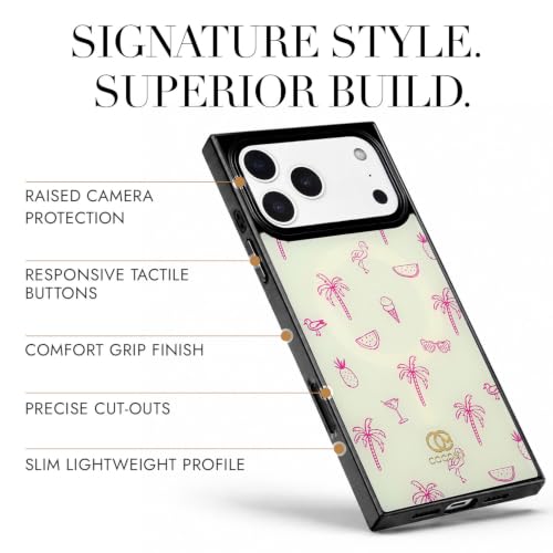 Image of COCOMII Rectangle for iPhone 18 Pro /17 Pro Case, Flamingo Paradise
