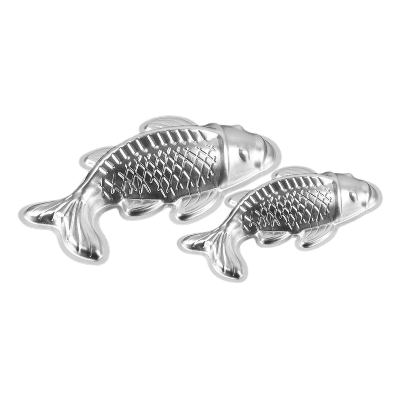 Gatuida 2 Sätze Schokolade Diy Formen Geformt Backform Pfanne Kuchenform Backen Kuchenformen Set Kuchenform Set Aluminiumkuchenformen Reiskuchen Schimmeln Silver 2 Stücke * 2