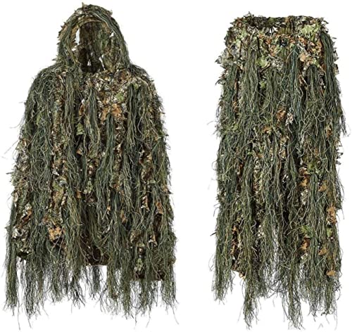Vêtements de Camouflage de Chasse, Costume de Camouflage Ghillie, tireur d'élite Ghillie, Camouflage du désert, vêtements de Chasse Camouflage, Camouflage Ghillie Desert Sniper Airsoft