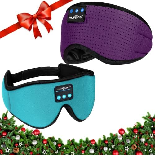 MUSICOZY Sleep Headphones Breathable Bluetooth 5.2 Headband 3D Sleeping Headphones, Wireless Eye Mask Sleep Earbuds for Side Sleeper Women Office Air Travel Cool Tech Gadgets Unique Gifts MUSICOZY Sleep Headphones Breathable Bluetooth 5.2 Headband 3D Sleeping Headphones, Wireless Eye Mask Sleep Earbuds for Side Sleeper Women Office Air Travel Cool Tech Gadgets Unique Gifts