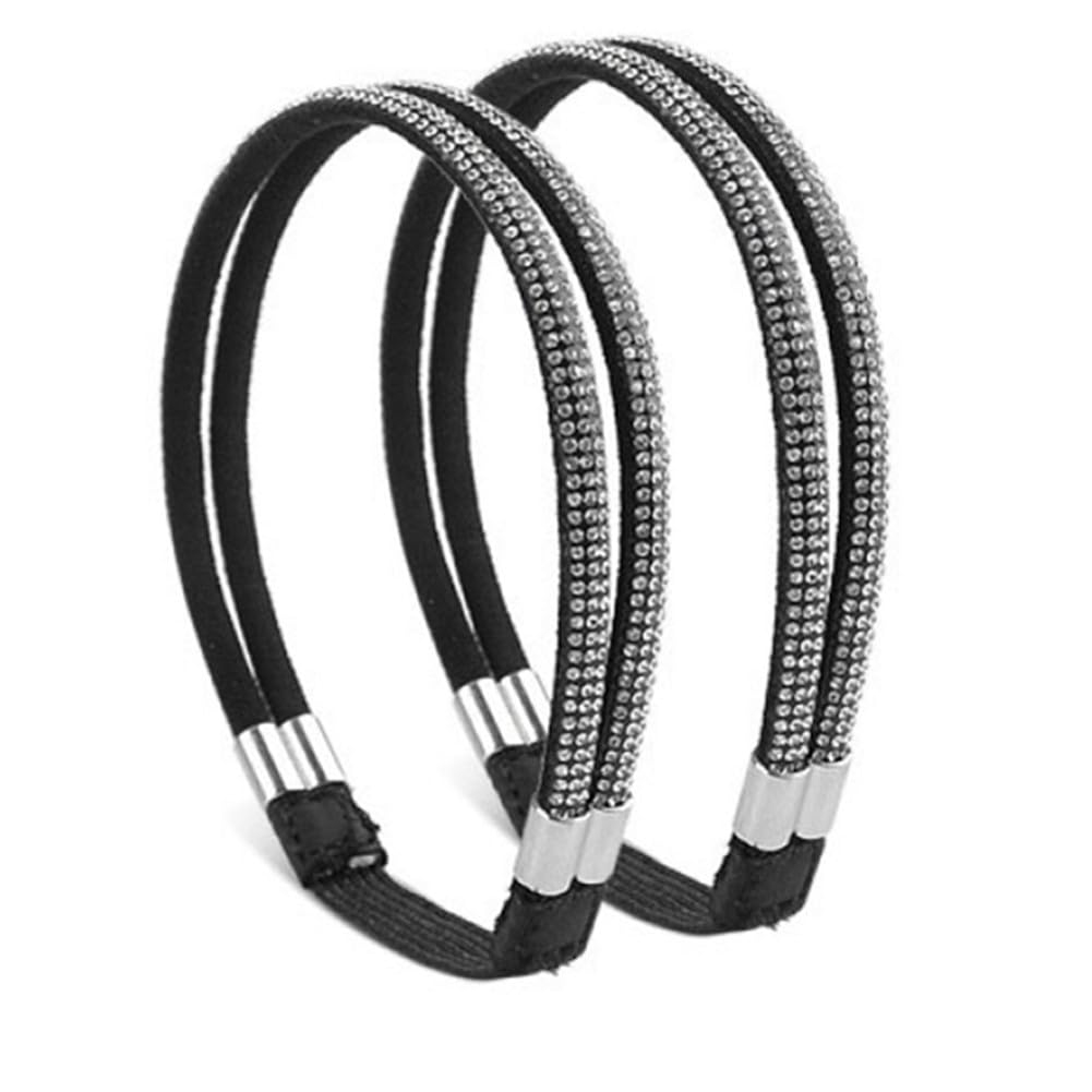 2PCS Elastic High Heels Shoe Straps, High Heel Anti-Loose Band, Rhinestone High-heeled Shoe Laces, Ankle Straps Belt