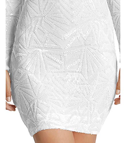 Dress the Population Women's Lola Long Sleeve Sequin Dress3