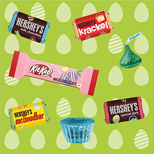 Reese's, Kit Kat And Hershey's Miniatures Chocolate Assortment Treats, Easter Candy, 29.95 Oz Bulk Variety Bag (120 Pieces) #TOP2