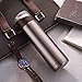 LZBDKM Thermos Cup 500 ml Portatile Moda Calda Bottiglia di Acqua di Grano di Legno Tazza da Esterno Tazza da Viaggio Pallone da Vuoto Doppio Business in Acciaio Inossidabile