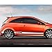 ASDFGZXC Auto Pegatinas de Calcomanías Body Stripe Lateral, para Opel OPC Astra JHGK Insignia Corsa DBE Mokka Vectra B, Pegatinas Laterales de Coche calcomanías de película de Vinilo