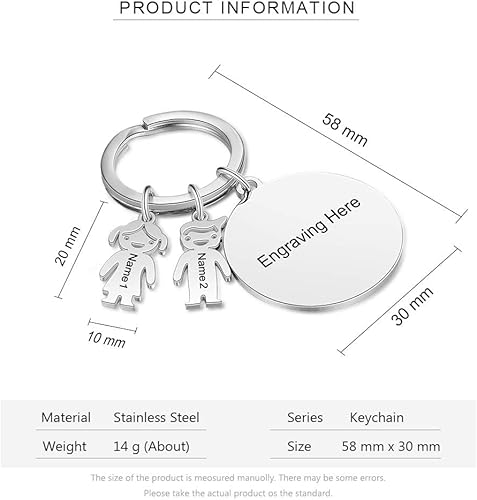 Miniatura 2 de Llavero personalizado de los encantos, llavero personalizado de encargo de los encantos del niñode la muchach