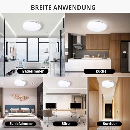 Plafonnier LED 32W trois températures de couleur éclairage écoénergétique