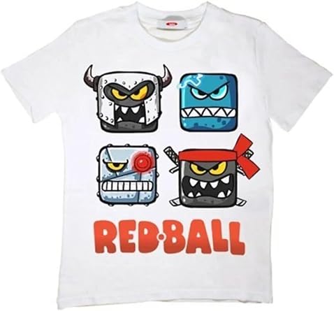 Red Ball Kids T-Shirt White Unisex Cut