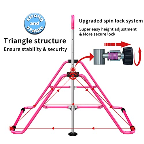 Tepemccu INSECT CONTROL Expandable Gymnastics Bars,Adjustable Height Gymnastic Horizontal Bars,Junior Training Bar Children Folding Training Monkey Bars thumb #3