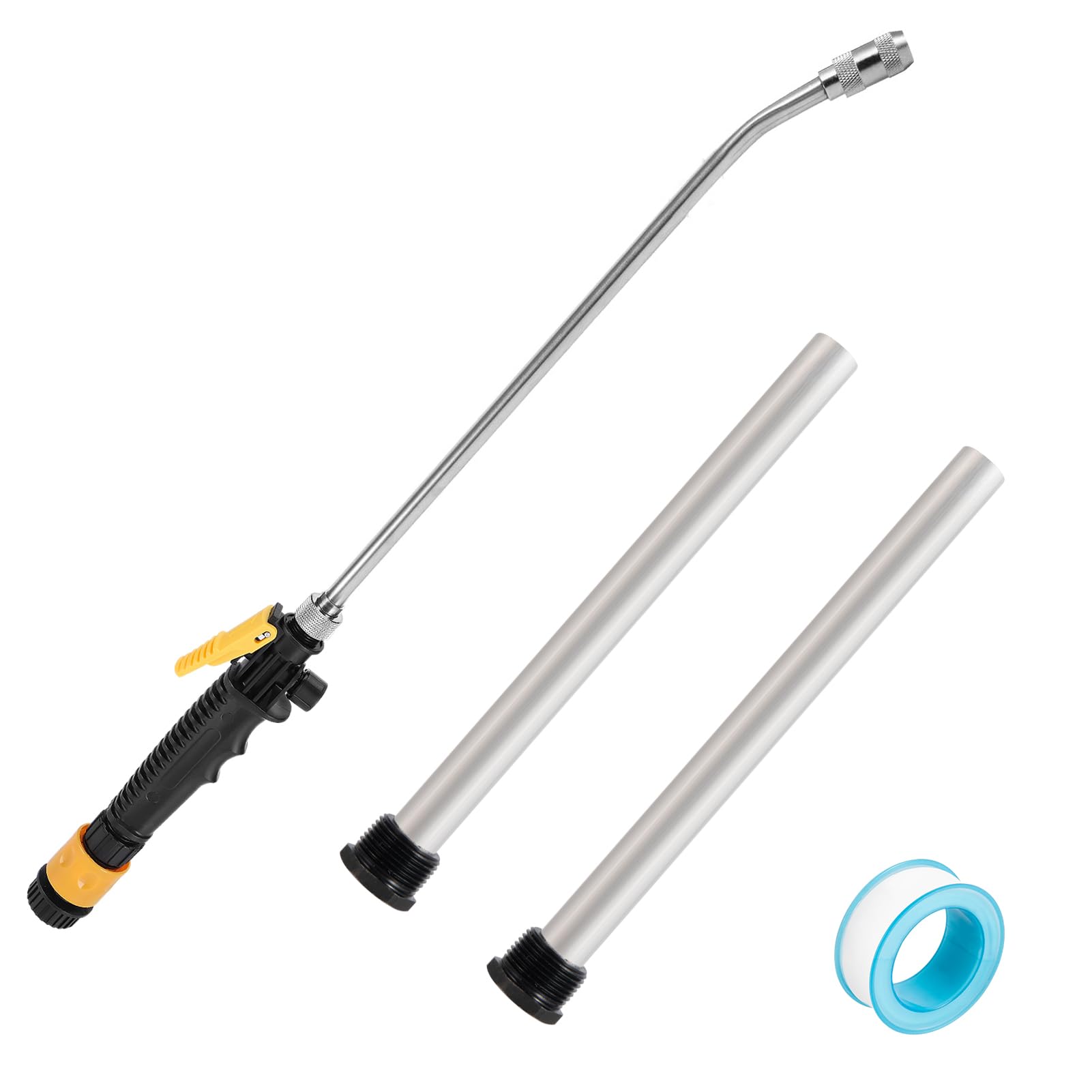 PAMASE 4Pcs RV Water Heater Anode Rod and Flush Wand Set- 9.25"L x 3/4" NPT Thread Magnesium Rod for Suburban and Mor-Flo, Camper Hot Water Tank Element Parts & Cleaning Rinser & Seal Tape…