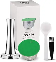 Cápsula de café recarregável, com filtro, reutilizável compatível com cafeteiras , Dolce, Gusto, com colher e escova