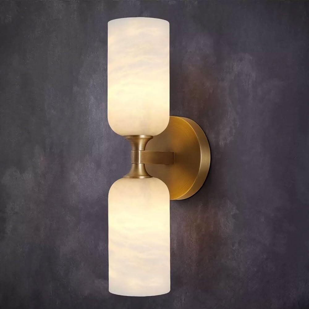 TONFON French Minimalist Style G9 Alabaster Wall Mounted Light