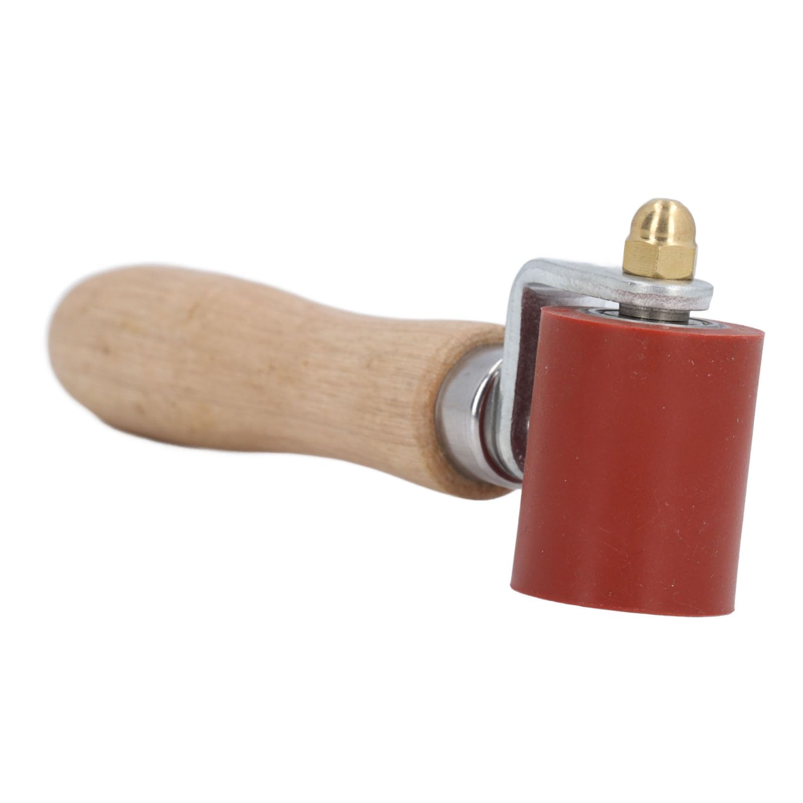 Alomejor Rouleau de Pression Manuel pour Couture, Rouleau Manuel en Silicone Durable pour le Soudage à Haute Température, les Travailleurs de la Construction (rouge)