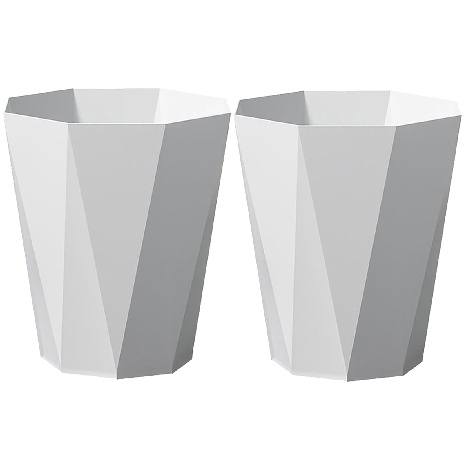 Small Bathroom Trash Can 1 8 Gallon Plastic Waste Basket Garbage Can for Dorm Office Bedroom Kitchen 2
