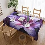Photo Gallery ddtklsnv tovaglia rettangolare con fiori di giglio viola, 137 x 183 cm, resistente alle macchie e alle pieghe, lavabile, per cucina, sala da pranzo, feste, picnic, interni ed esterni, decorazione per Photo Gallery ddtklsnv tovaglia rettangolare con fiori di giglio viola, 137 x 183 cm, resistente alle macchie e alle pieghe, lavabile, per cucina, sala da pranzo, feste, picnic, interni ed esterni, decorazione per